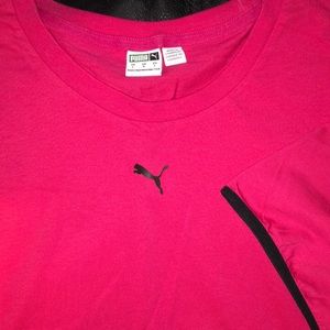 Puma hot pink crop top